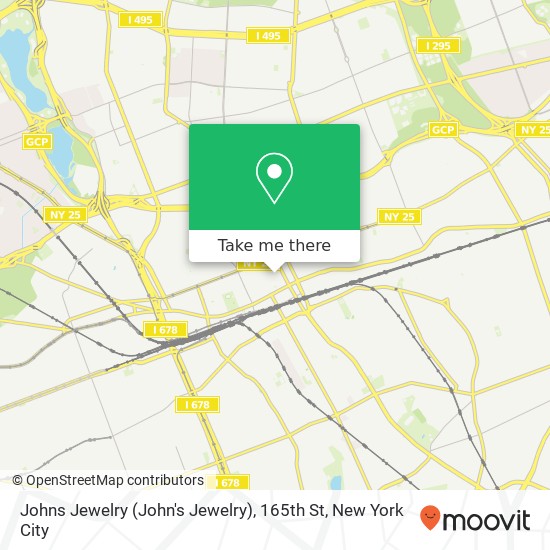 Mapa de Johns Jewelry (John's Jewelry), 165th St