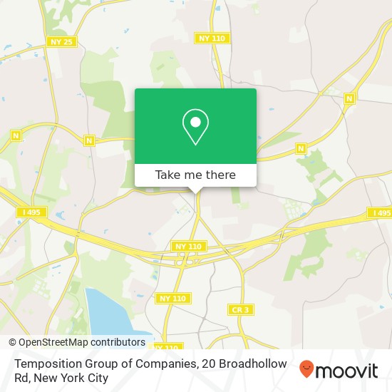 Temposition Group of Companies, 20 Broadhollow Rd map