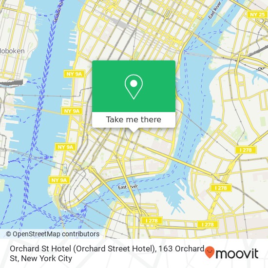 Orchard St Hotel (Orchard Street Hotel), 163 Orchard St map