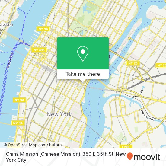 China Mission (Chinese Mission), 350 E 35th St map