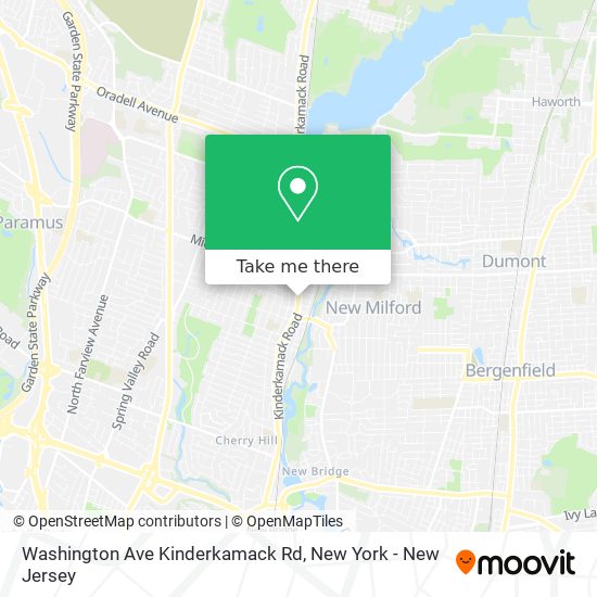 Mapa de Washington Ave Kinderkamack Rd
