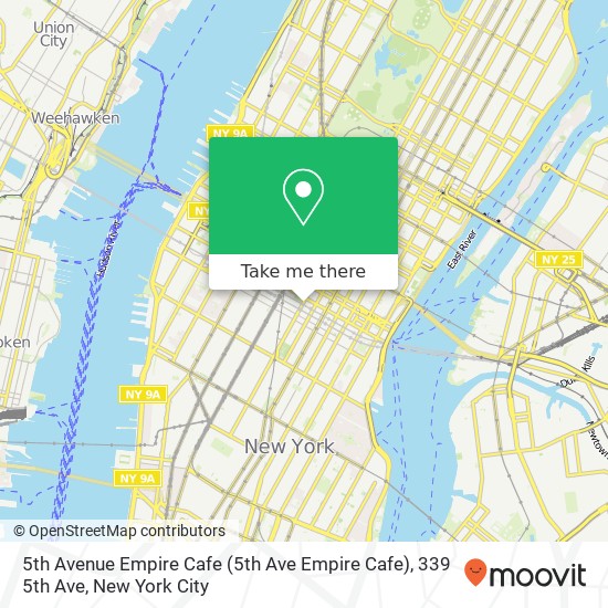 Mapa de 5th Avenue Empire Cafe (5th Ave Empire Cafe), 339 5th Ave