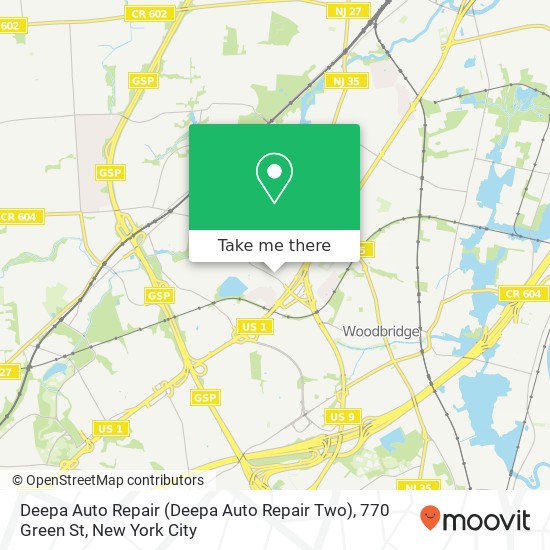 Deepa Auto Repair (Deepa Auto Repair Two), 770 Green St map