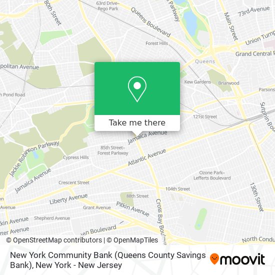 New York Community Bank (Queens County Savings Bank) map