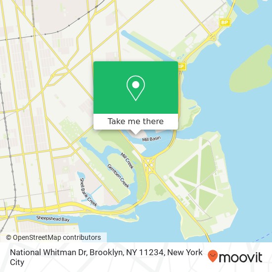 Mapa de National Whitman Dr, Brooklyn, NY 11234
