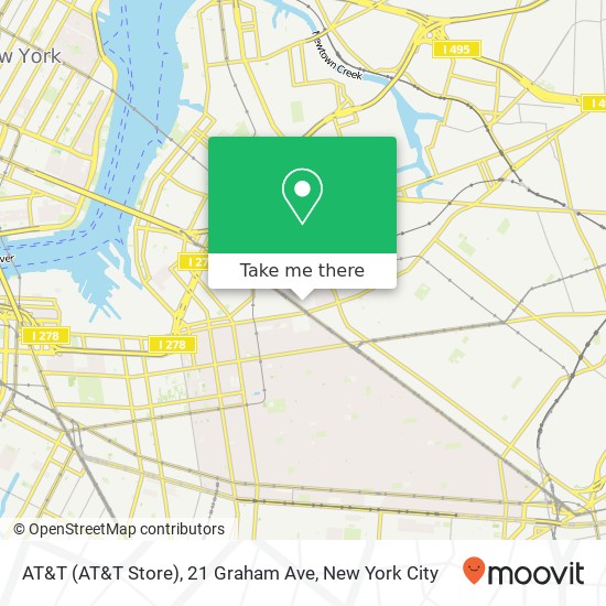 AT&T (AT&T Store), 21 Graham Ave map