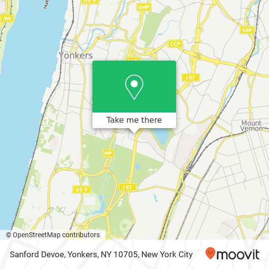 Sanford Devoe, Yonkers, NY 10705 map