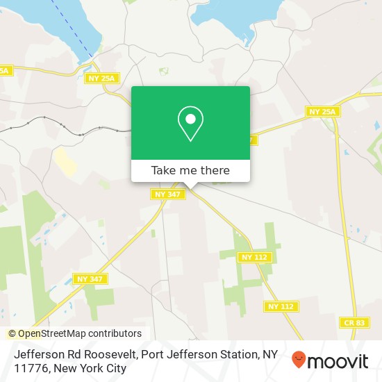Mapa de Jefferson Rd Roosevelt, Port Jefferson Station, NY 11776