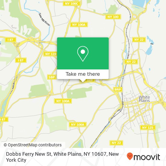 Mapa de Dobbs Ferry New St, White Plains, NY 10607