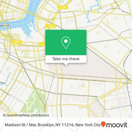 Mapa de Madison St / Mar, Brooklyn, NY 11216