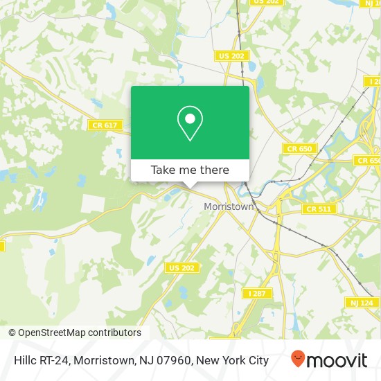 Hillc RT-24, Morristown, NJ 07960 map