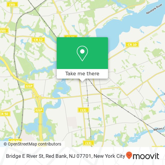 Bridge E River St, Red Bank, NJ 07701 map