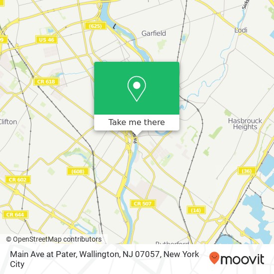 Mapa de Main Ave at Pater, Wallington, NJ 07057