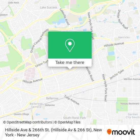 Mapa de Hillside Ave & 266th St. (Hillside Av & 266 St)