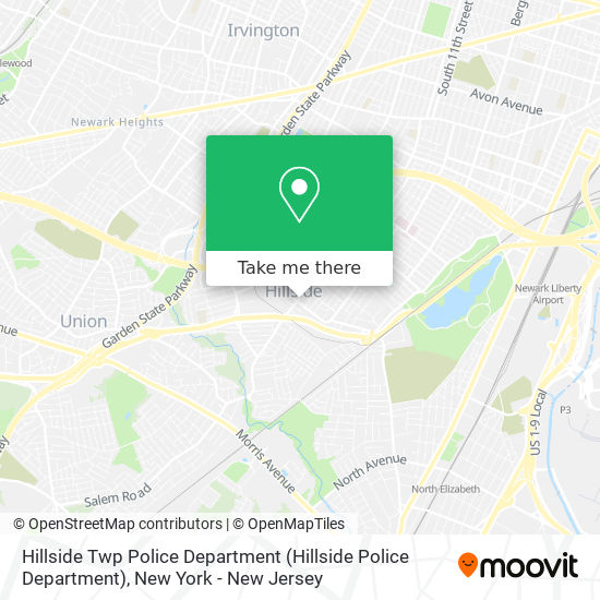 Mapa de Hillside Twp Police Department