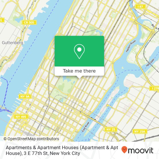 Apartments & Apartment Houses (Apartment & Apt House), 3 E 77th St map