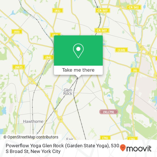 Powerflow Yoga Glen Rock (Garden State Yoga), 530 S Broad St map