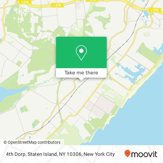 Mapa de 4th Dorp, Staten Island, NY 10306