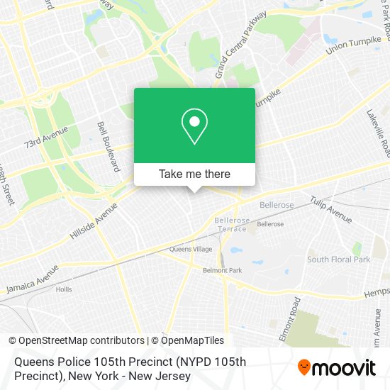 Mapa de Queens Police 105th Precinct (NYPD 105th Precinct)