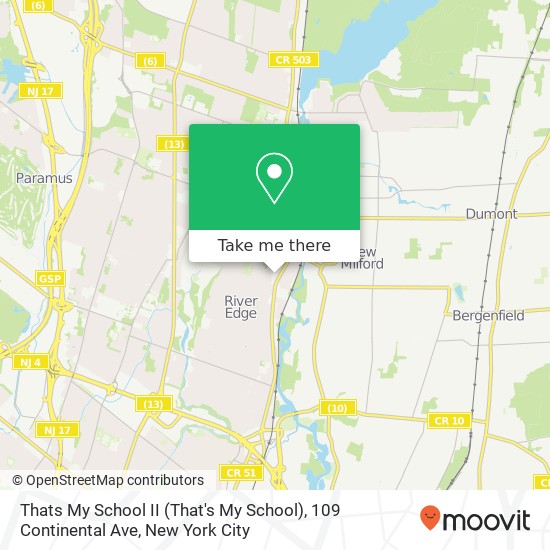 Mapa de Thats My School II (That's My School), 109 Continental Ave
