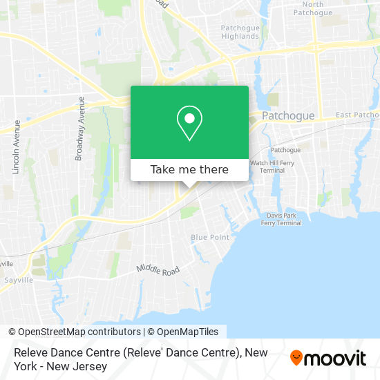 Mapa de Releve Dance Centre