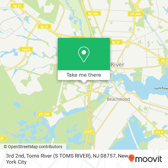 3rd 2nd, Toms River (S TOMS RIVER), NJ 08757 map