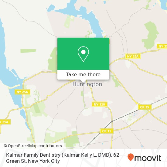 Mapa de Kalmar Family Dentistry (Kalmar Kelly L, DMD), 62 Green St