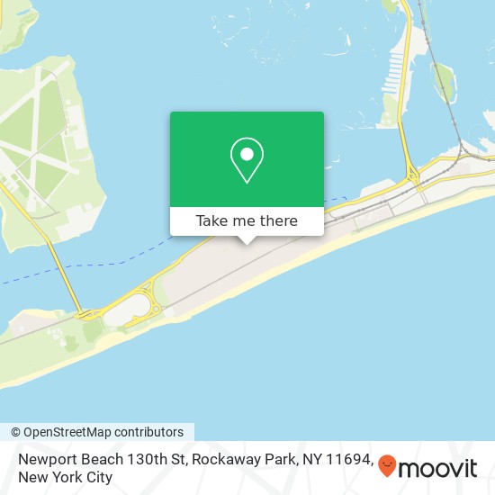 Mapa de Newport Beach 130th St, Rockaway Park, NY 11694