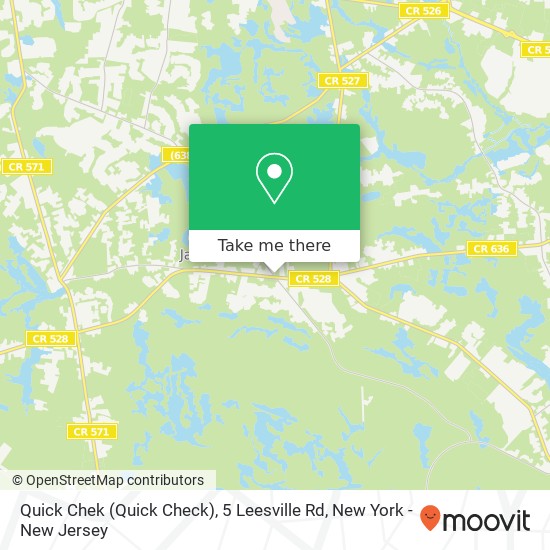 Quick Chek (Quick Check), 5 Leesville Rd map