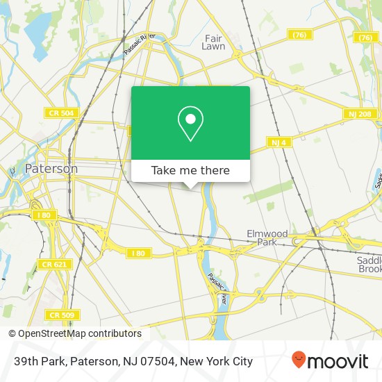 Mapa de 39th Park, Paterson, NJ 07504