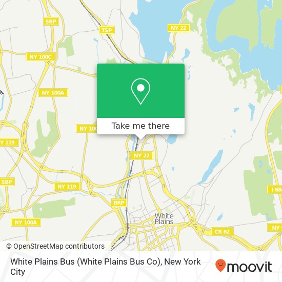 Mapa de White Plains Bus