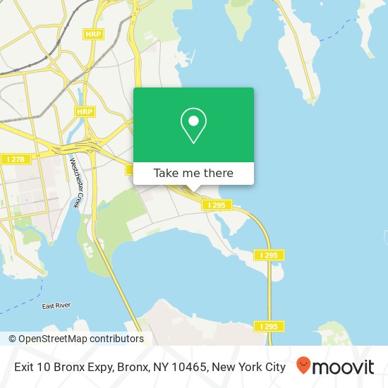 Mapa de Exit 10 Bronx Expy, Bronx, NY 10465