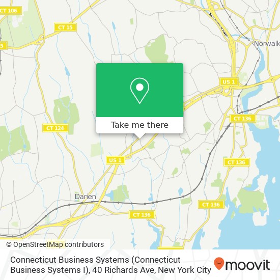 Mapa de Connecticut Business Systems (Connecticut Business Systems I), 40 Richards Ave