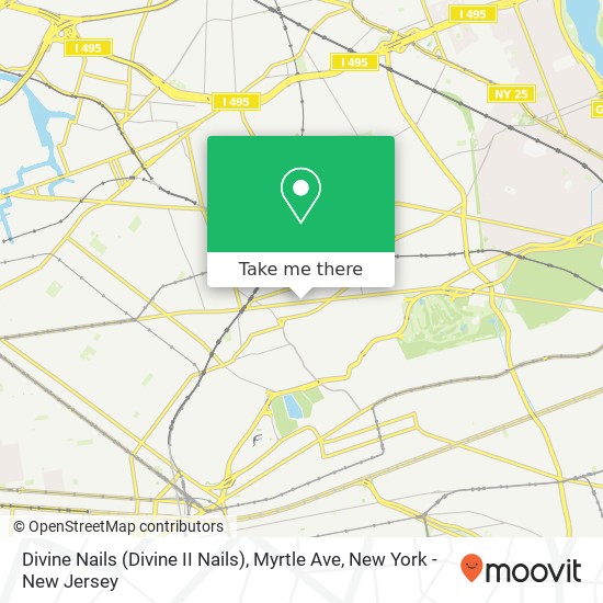 Mapa de Divine Nails (Divine II Nails), Myrtle Ave