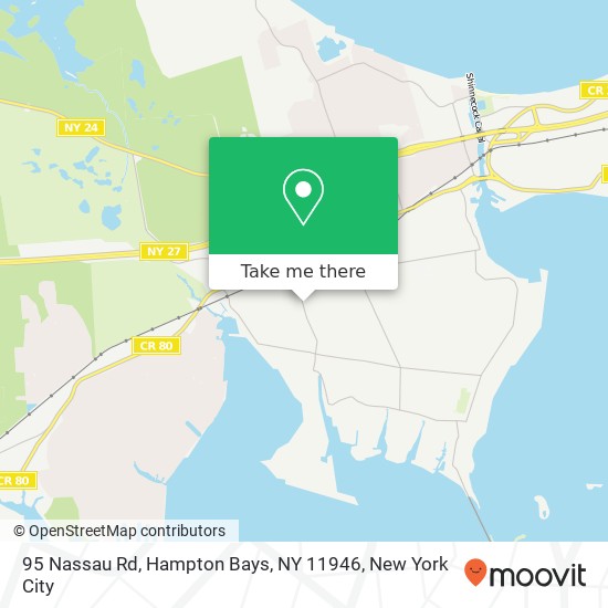 95 Nassau Rd, Hampton Bays, NY 11946 map