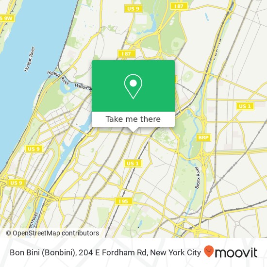 Mapa de Bon Bini (Bonbini), 204 E Fordham Rd