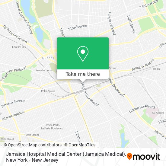 Mapa de Jamaica Hospital Medical Center (Jamaica Medical)