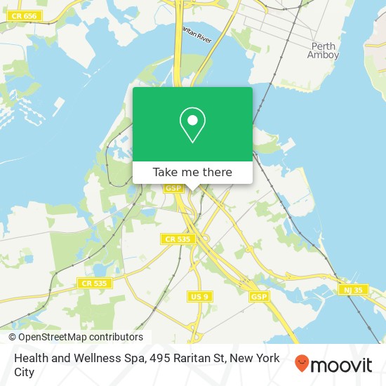 Health and Wellness Spa, 495 Raritan St map