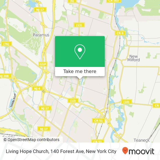 Living Hope Church, 140 Forest Ave map