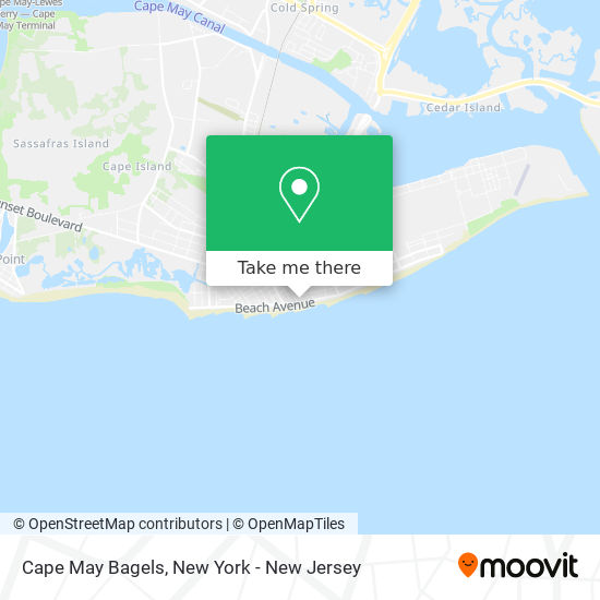 Cape May Bagels map