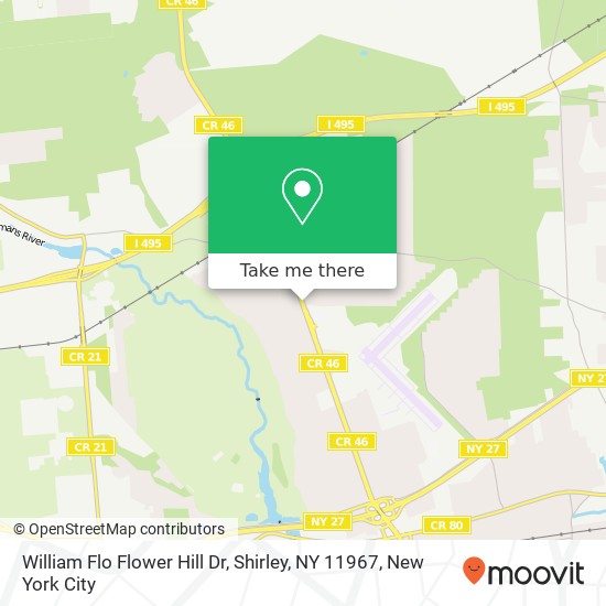 William Flo Flower Hill Dr, Shirley, NY 11967 map