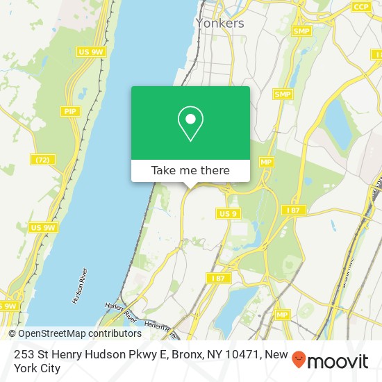 253 St Henry Hudson Pkwy E, Bronx, NY 10471 map