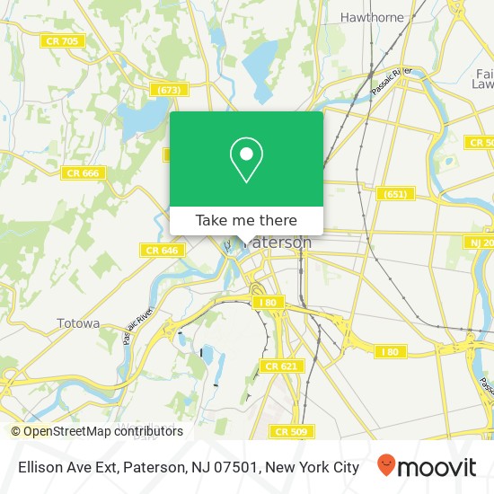 Mapa de Ellison Ave Ext, Paterson, NJ 07501