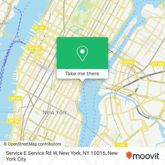 Mapa de Service E Service Rd W, New York, NY 10016