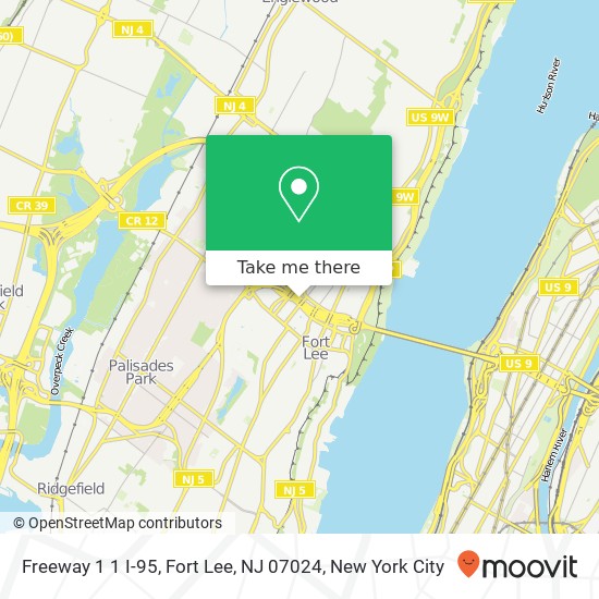 Freeway 1 1 I-95, Fort Lee, NJ 07024 map