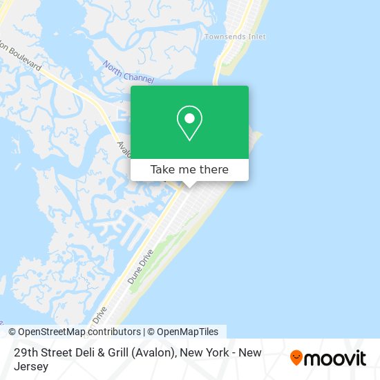 29th Street Deli & Grill (Avalon) map