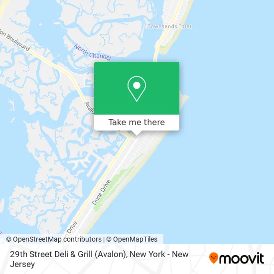 29th Street Deli & Grill (Avalon) map