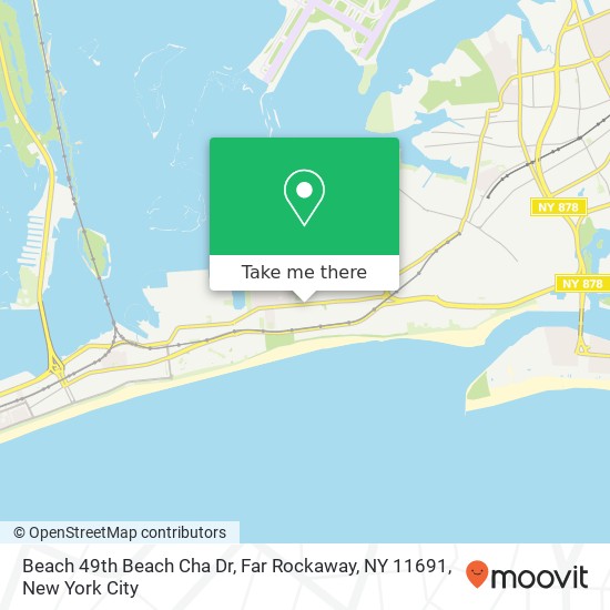 Mapa de Beach 49th Beach Cha Dr, Far Rockaway, NY 11691