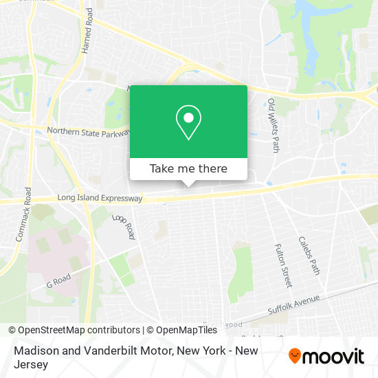 Madison and Vanderbilt Motor map