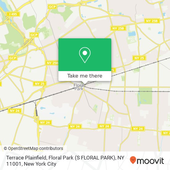 Mapa de Terrace Plainfield, Floral Park (S FLORAL PARK), NY 11001